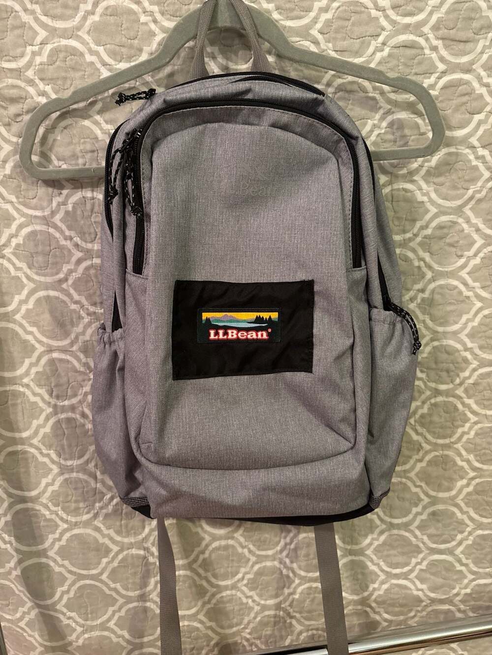 L.L.Bean Comfort Carry Laptop Pack 30L Backpack Grey Heather